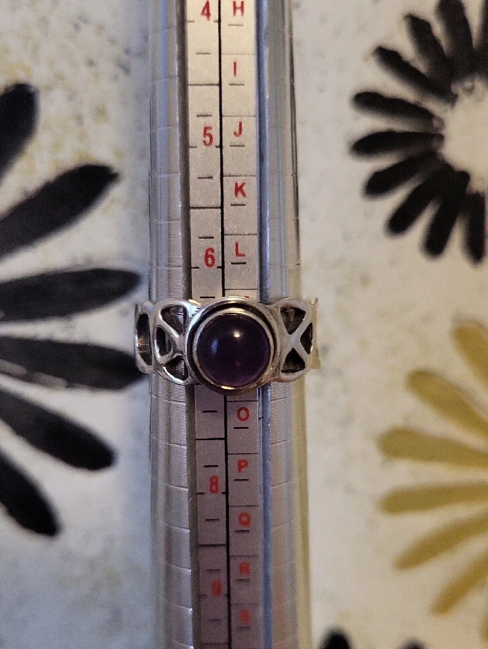 Sterling Amethyst Cabochon 